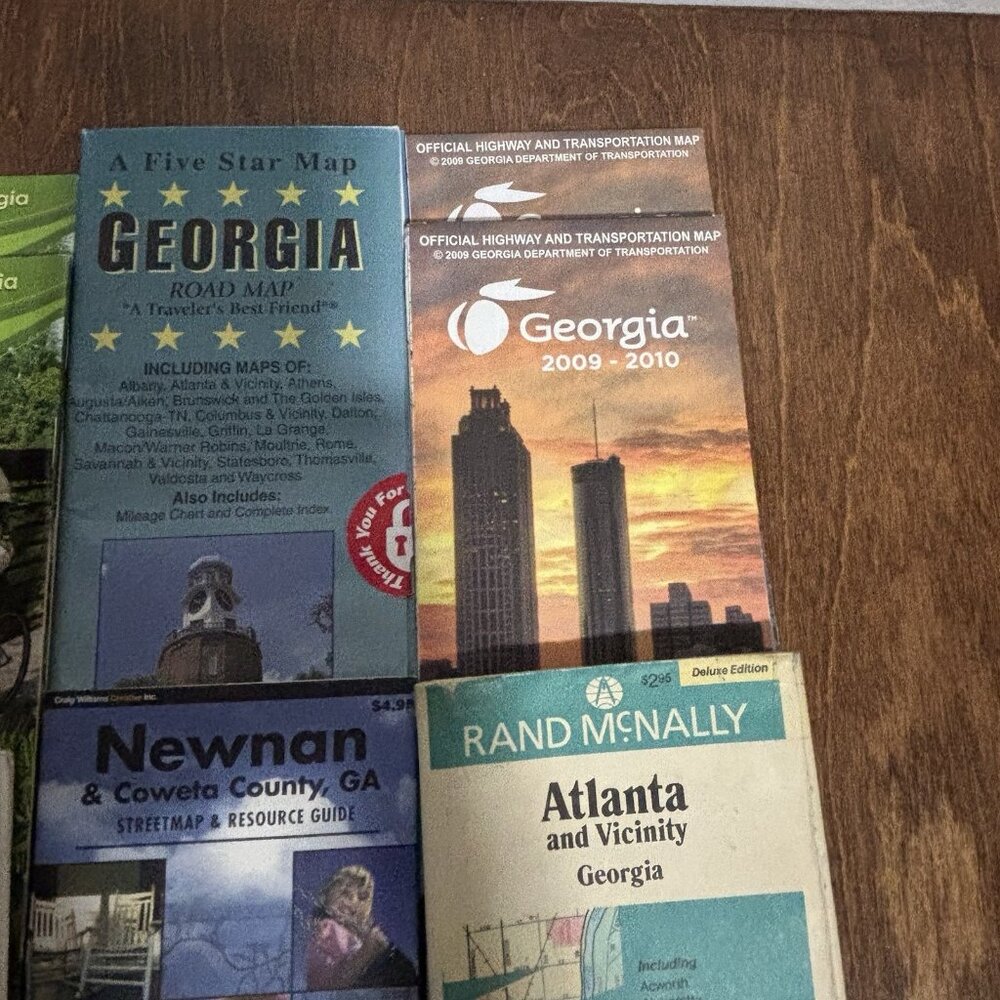 Georgia Atlanta Coweta County Newnan Road Maps Lot of 11 - Picture 9 of 9